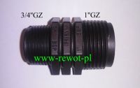 NYPEL REDUKCYJNY Z 3/4" na 1" – rodzaj zczki hydraulicznej IRRIGA